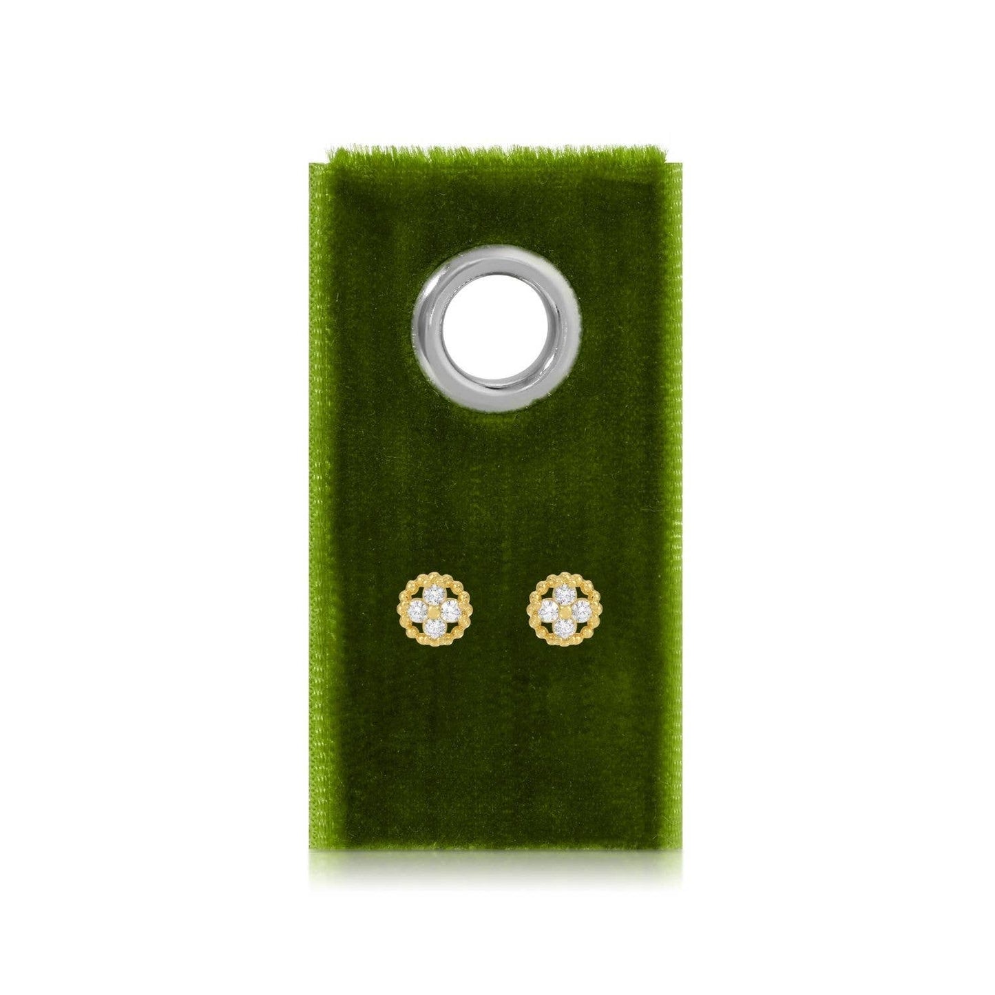 Fleur Studs on Velvet Tag