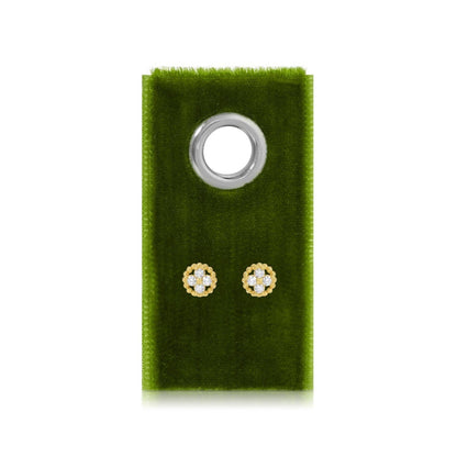 Fleur Studs on Velvet Tag