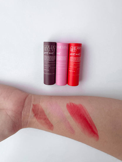 Tinted Tallow Lip Balm: Variety Pack (7x pink 7x mauve 6x red)