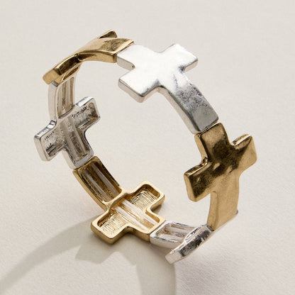 Cross Link Stretch Bracelet