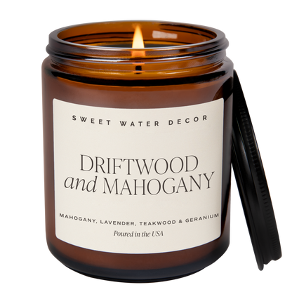 Driftwood and Mahogany 9 oz Soy Candle